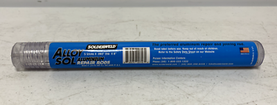 Solderweld SW-AS09305.5 Alloy Sol Aluminum Repair Solder 8 inch Rods 5 Pack - Chase Surplus