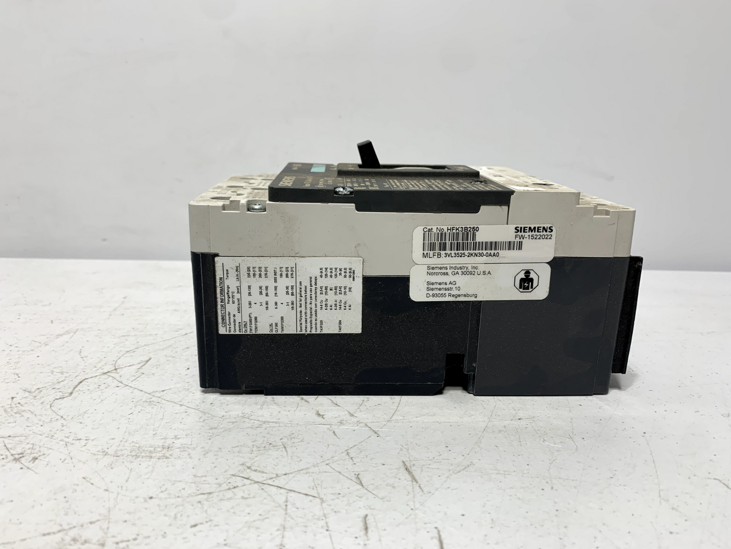 Siemens HFK3B250 Circuit Breaker 250A 3P Module Type HFGB