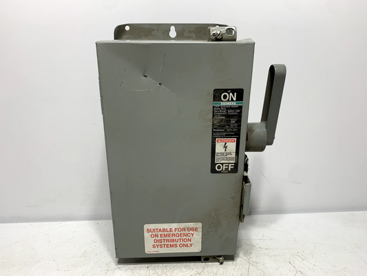 Siemens F322HED Vacu-Break Switch Disconnect Heavy Duty 60 Amp 3 Phase