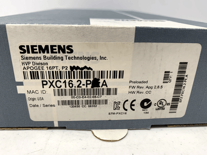 Siemens PXC16.2-P.A Apogee Automation Controller 16 Point - Chase Surplus