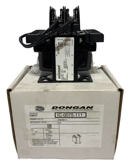 DONGAN IC-0075-111 Transformer 208Vx460V 50/60HZ - Chase Surplus