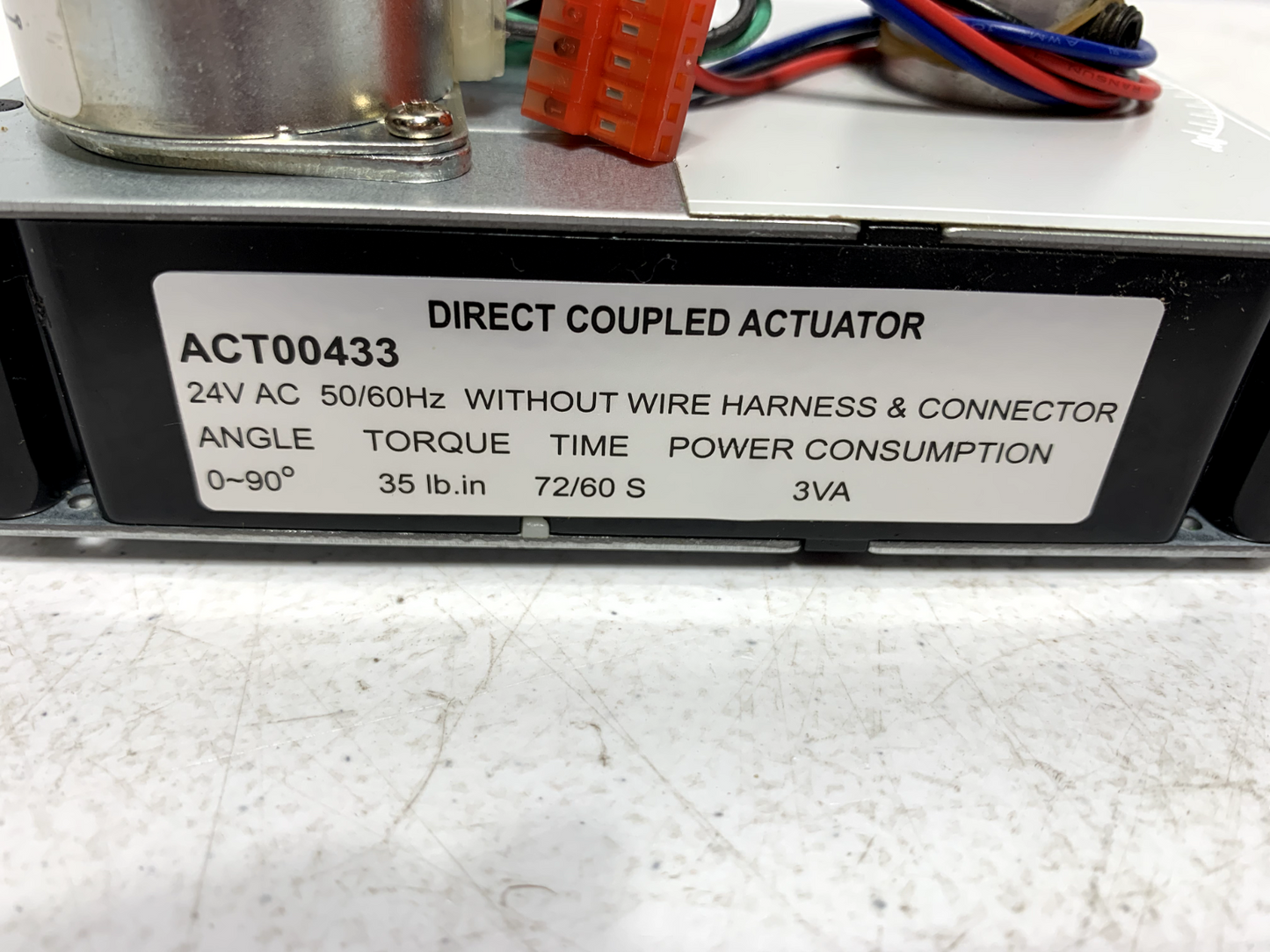 Trane ACT00433 Non-Spring Return Rotary Actuator VariTrac 24V 35 in-lb 90 Degree