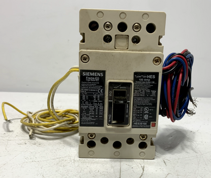 Siemens HES3S100 Molded Case Circuit Breaker 100 Amp 480V 3 Pole EG Frame