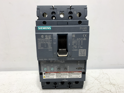 Siemens 3VA6110-5HN31-2AA0 Circuit Breaker 35kA 480V 3-pole 100 Amp