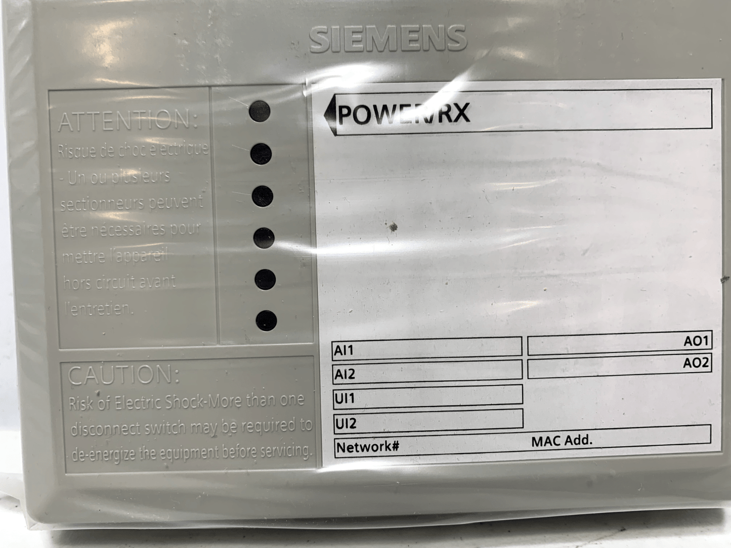 Siemens PPM-2U22.BPR Point Pickup Module BACnet - Chase Surplus