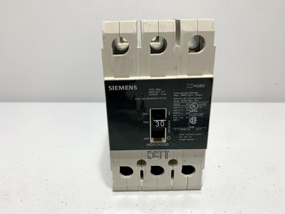 Siemens HGB3K030B Circuit Breaker 3P 30A 480V