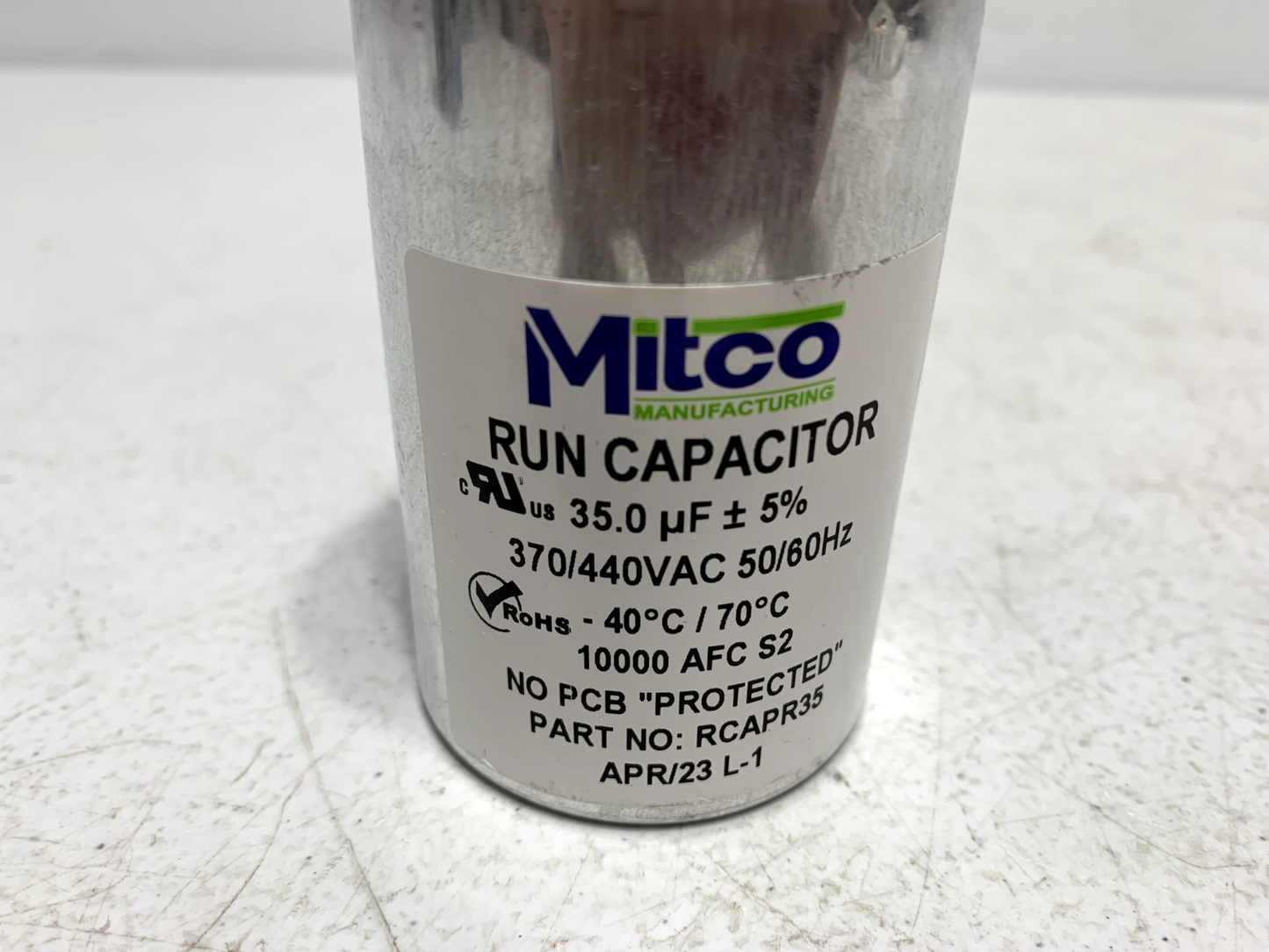 Mitco RCAPR35 Dual Run Capacitor 35+5 MFD 370/440 VAC