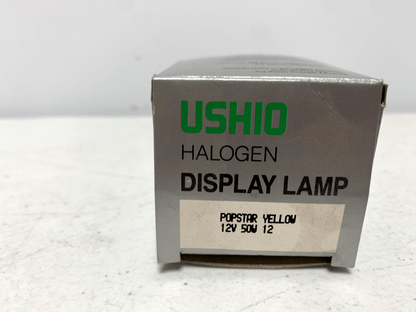 USHIO Popstar Yellow Halogen Display Lamp 12V 50W 12 Degree - Chase Surplus