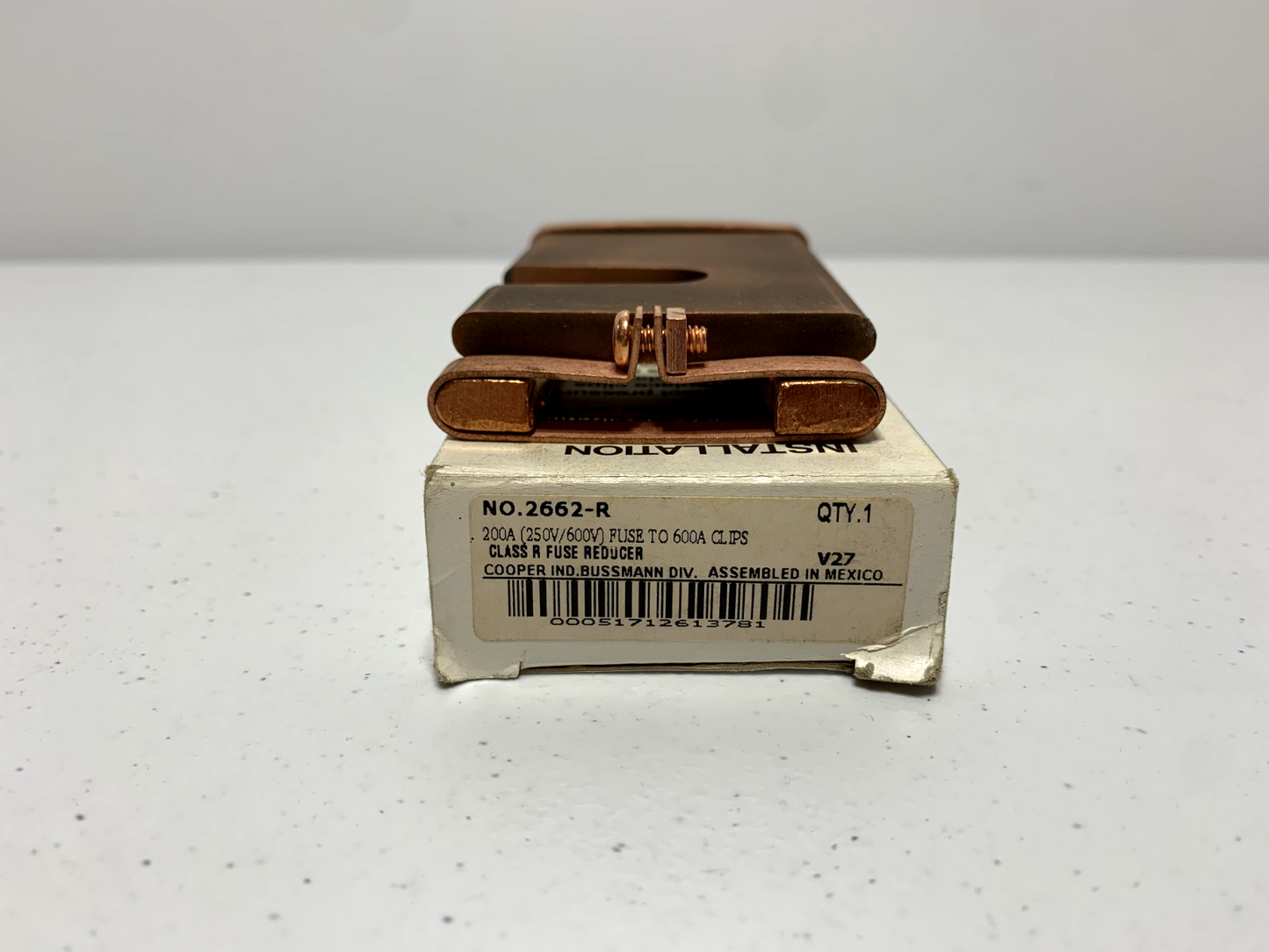 Cooper Bussmann 2662-R 600V Fuse to 600A Class R Fuse Reducer