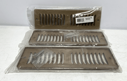 Shoemaker TSB-2X10 Toe Space Grille Brown Vent Cover Replacement (lot of 3) - Chase Surplus