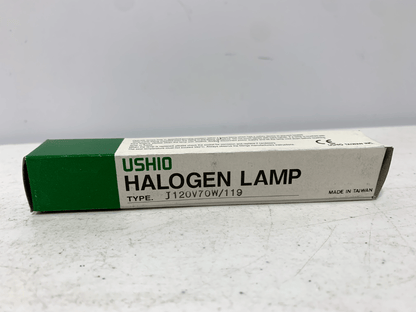 USHIO J120V70W/119 Halogen Double Ended Quartz (lot of 3) - Chase Surplus