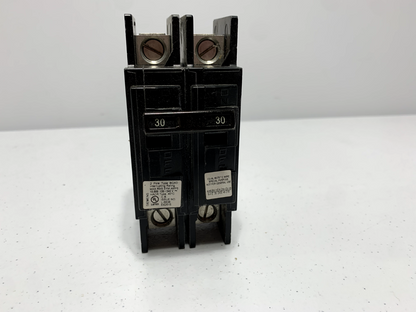 Siemens BQ2B030QLD Circuit Breaker Therm Magnetic DIN Rail Mount 2P 30A 120/240V