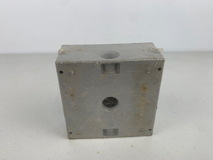 Thomas & Betts Steel City LT11 Outdoor 2 Gang Outlet Box Silver 25069 - Chase Surplus