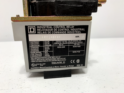 Square D 8501XDO40V53 DC Control Relay 24VDC