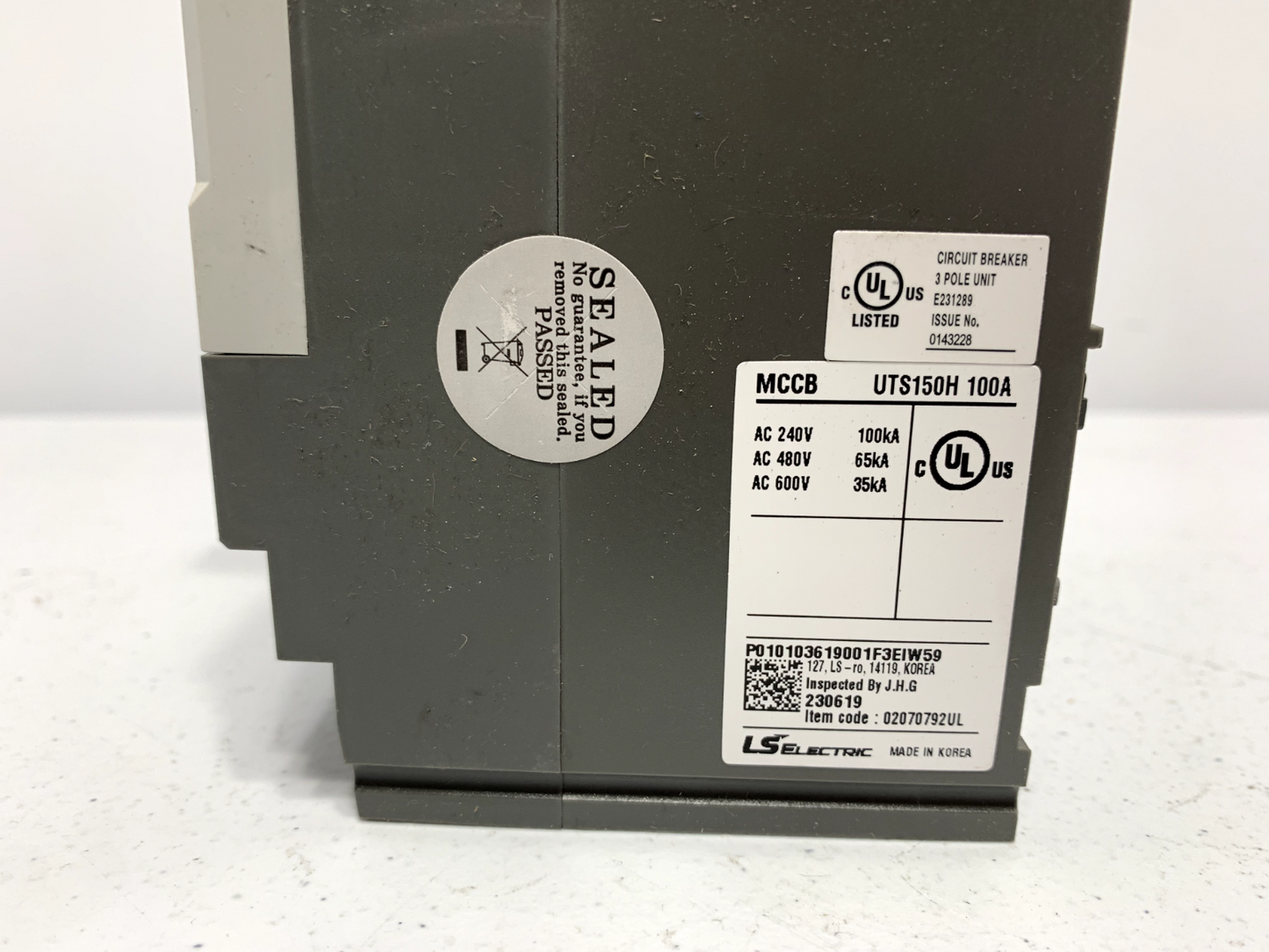 LS Electric UTS150H Circuit Breaker 65kA 3 Pole 150A Susol