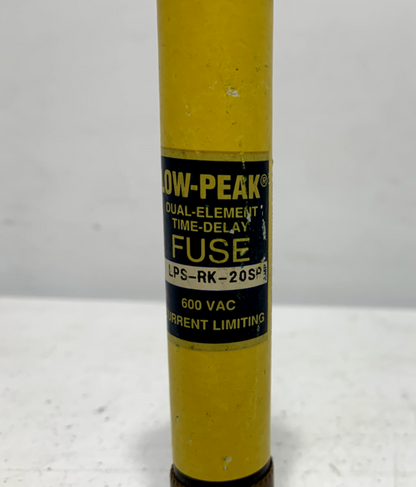 Cooper Bussmann LPS-RK-20SP Low Peak Dual Element Time Delay Fuse 20 Amp 600VAC