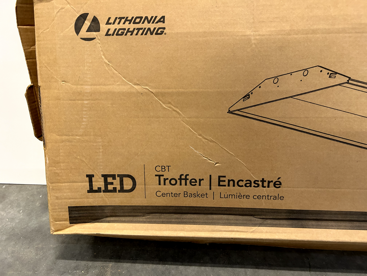 Lithonia Lighting Recessed Troffer LED 2' x 4' 4000-Lumens 277V Lighting Fixture