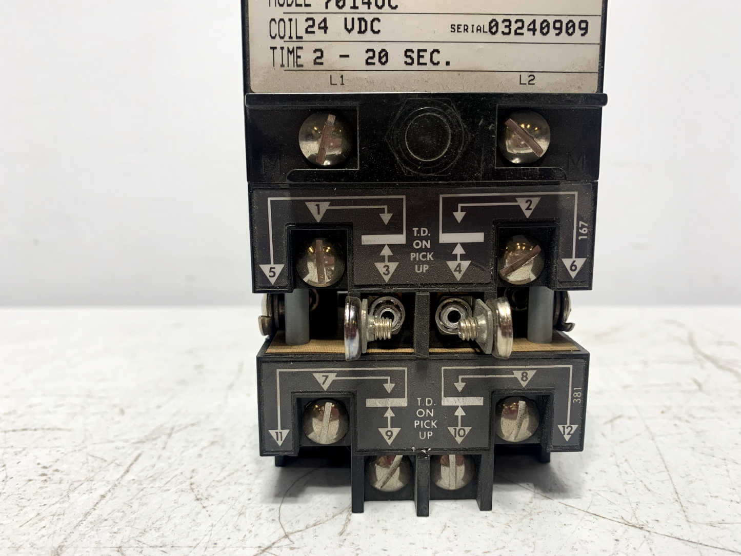 Agastat 70140C Timer Delay Relay 24VDC 2-20 Seconds