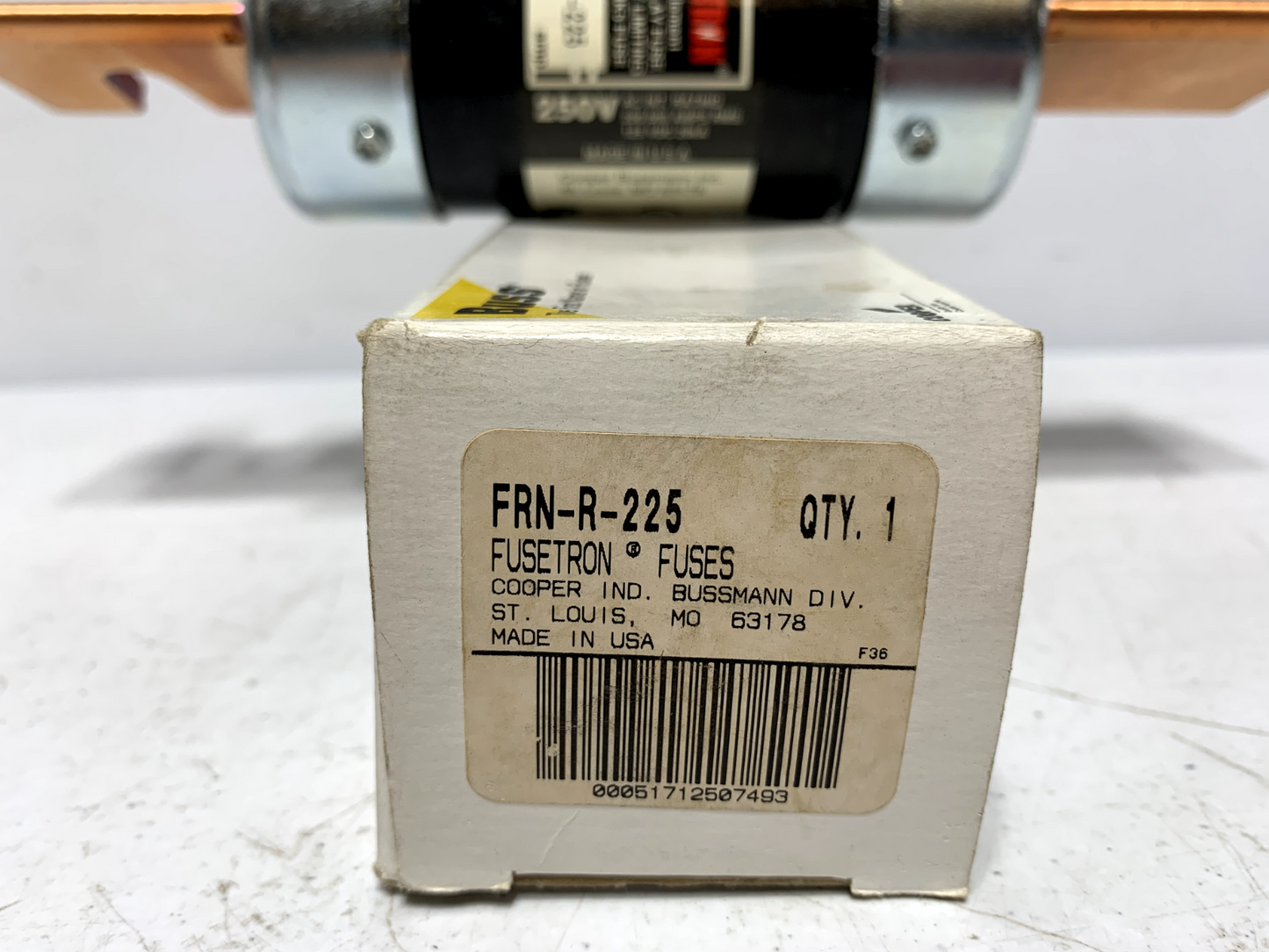 Cooper Bussmann FRN-R-225 Fusetron Time Delay RK5 Fuse 225A 250V