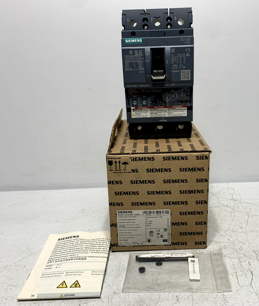 Siemens 3VA6110-5HN31-2AA0 Circuit Breaker 35kA 480V 3-pole 100 Amp