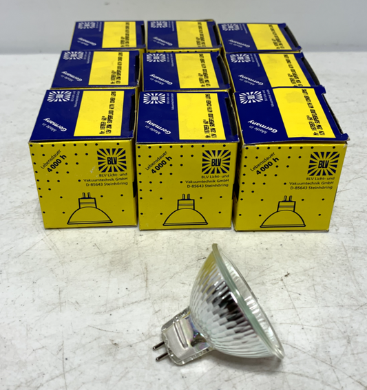 BLV 187859 Eurostar Dichroic Superflood Bulb 60° 20W 12V GU5 (lot of 9) - Chase Surplus