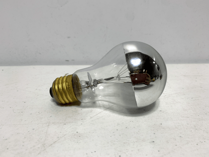 Bulbrite A-19 Silver Top Light Bulb 60W 120V Brass Base (lot of 5) - Chase Surplus