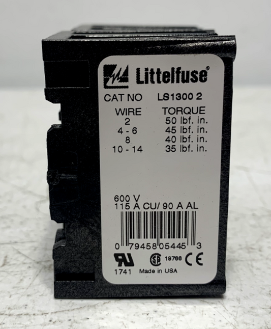 Littelfuse LS1300-2 Power Distribution Block 600V 115A