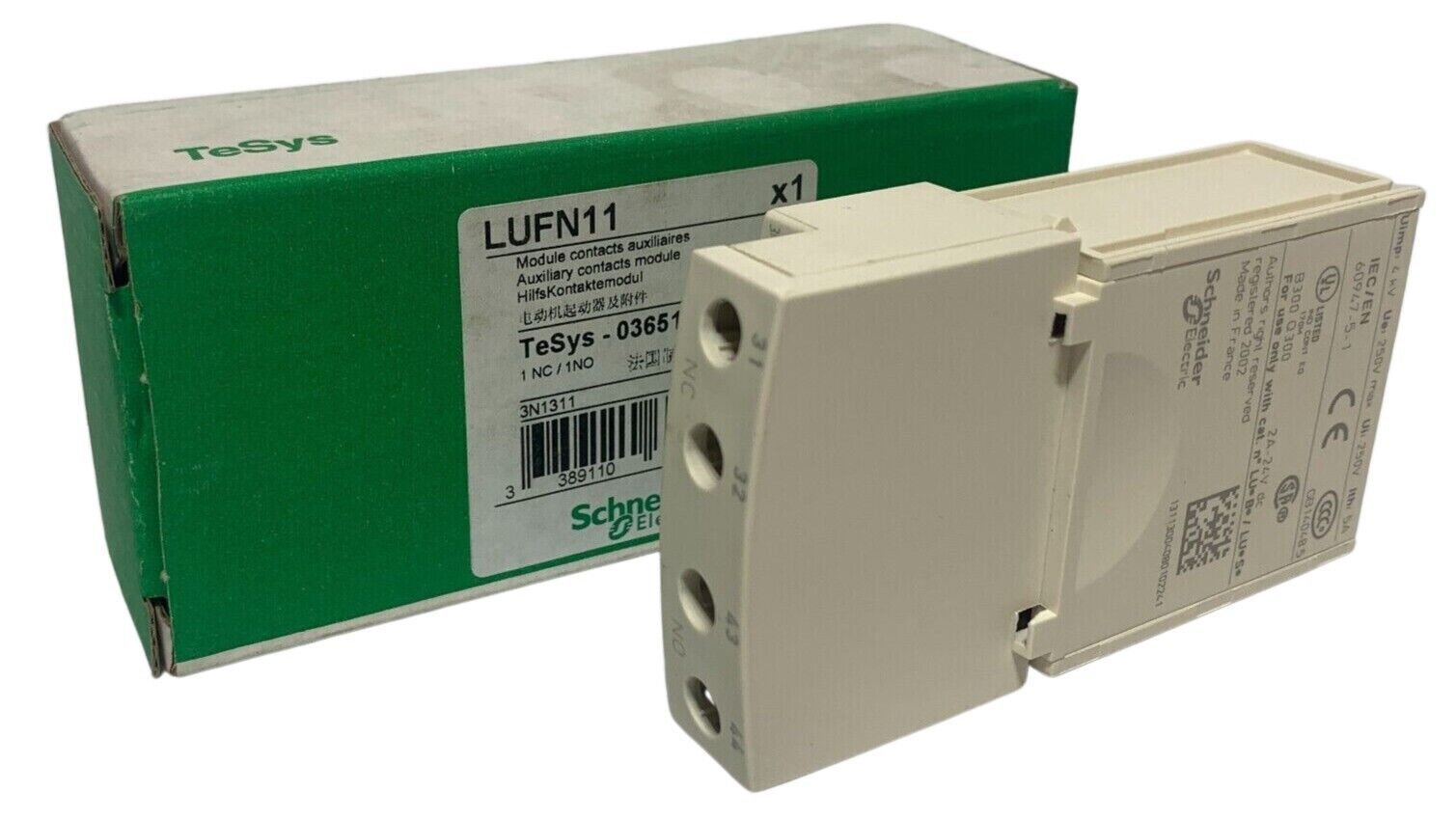 SCHNEIDER ELECTRIC LUFN11 Auxiliary Contacts Module - Chase Surplus