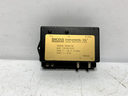 Modus Instruments T30-010 Air Differential Pressure Transmitter 0-1.00 WC 4-20mA