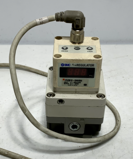 SMC ITV3010-04N4N4 Air Regulator 4-20mADC 0.7-15PSI - Chase Surplus