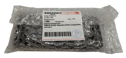 Murrplastik 87301160 KDP/N 24/22 Cable Entry Plate Black New - Chase Surplus