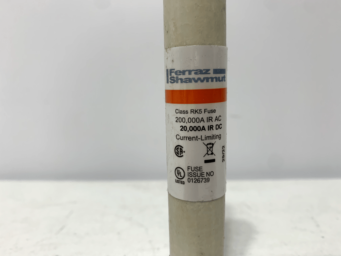 Ferraz Shawmut TRS20R Tri-Onic Time Delay Fuses 20 Amp 600V Class RK5 (lot of 2) - Chase Surplus