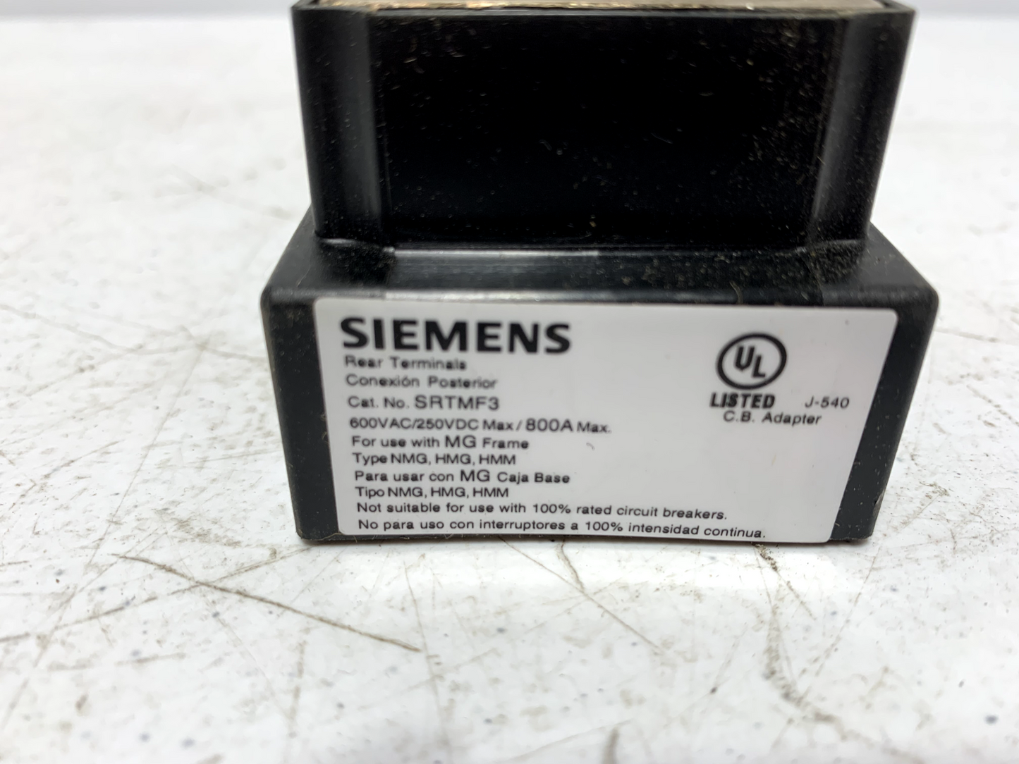 Siemens SRTMF3 for VL800UL MG Frame Rear Connection Flat Connecting Bar 3 Pole