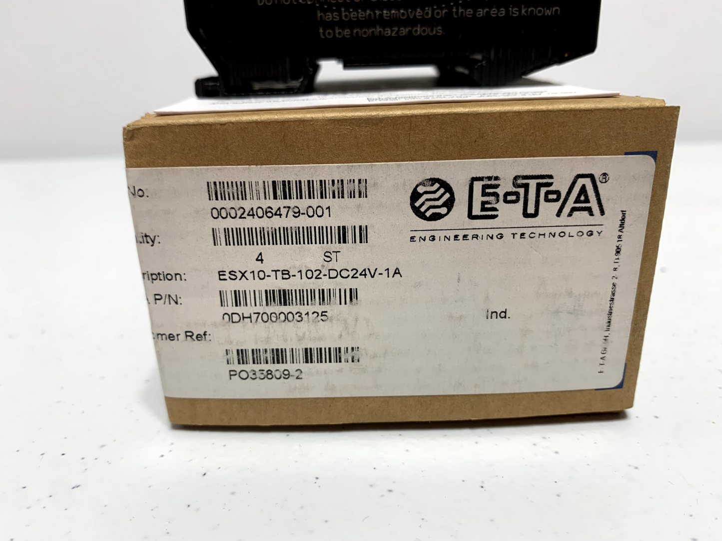 ETA ESX10-TB-102-DC24V-1A Circuit Breaker Protector 1 Pole 24V 1A (lot of 4)