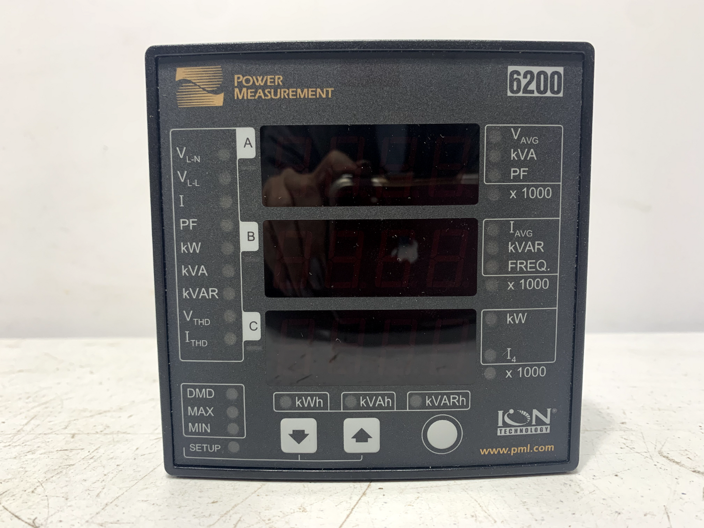 Schneider Electric ION6200 PowerLogic Power Meter Display 240V Power Supply