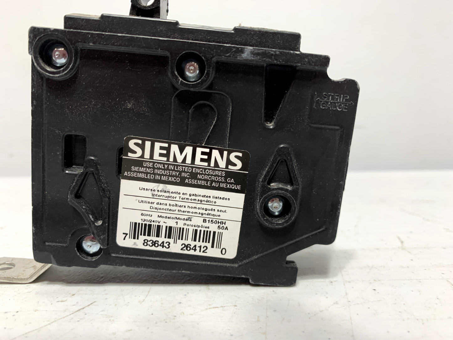 Siemens B150HH Circuit Breaker 50A 120V 1P