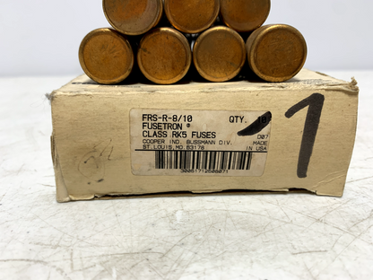 Cooper Bussmann FRS-R-8/10 Time Delay Fuses 600V RK5 (lot of 7)