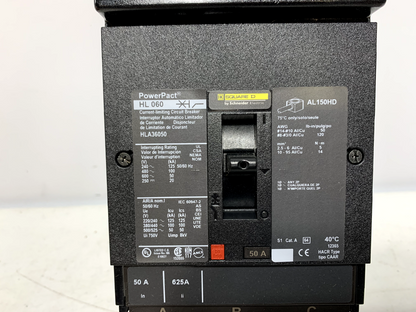 Square D HLA36050 Circuit Breaker I-Line 50A 3 Pole 50kA