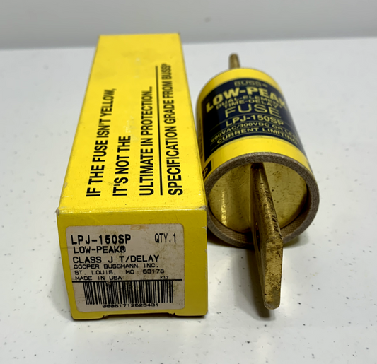 Cooper Bussmann LPJ-150SP Class J Blade Fuse 150 Amp 600VAC 300VDC