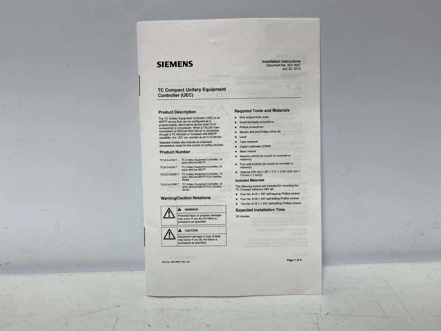 Siemens TC16.3-UCM.T Automation Station 16 Point BACnet - Chase Surplus