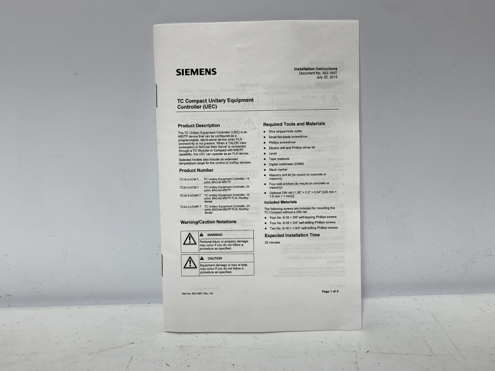 Siemens TC16.3-UCM.T Automation Station 16 Point BACnet - Chase Surplus