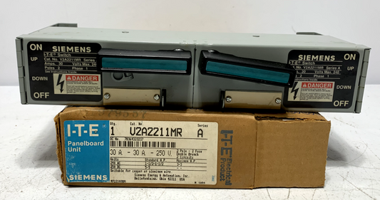 Siemens V2A2211MR Panel Mount Switch 30 Amp 2 Pole 240V 200kA