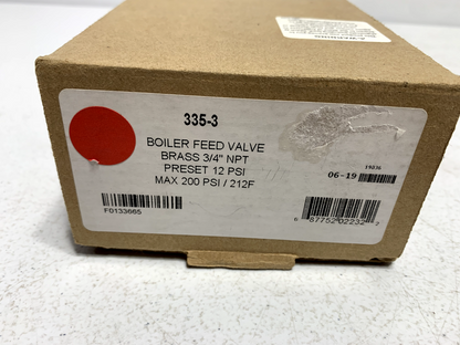 Taco 335-3 Bronze Pressure Reducing Valve 3/4" NPT