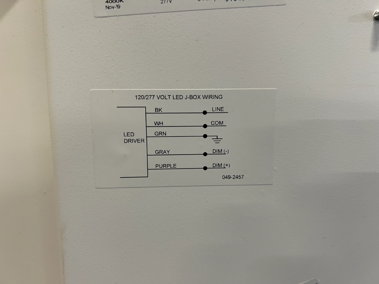 Lithonia Lighting Recessed Troffer LED 2' x 4' 4000-Lumens 277V Lighting Fixture