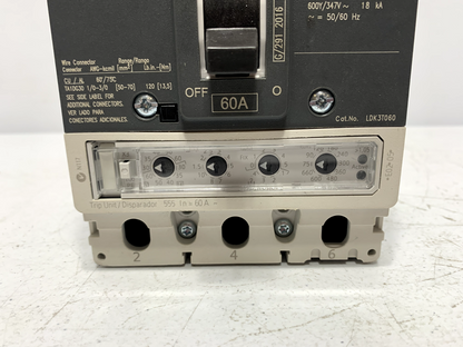 Siemens LDK3T060B Circuit Breaker VL Series 60A 3-Pole 600Y/347 VAC 18 kA