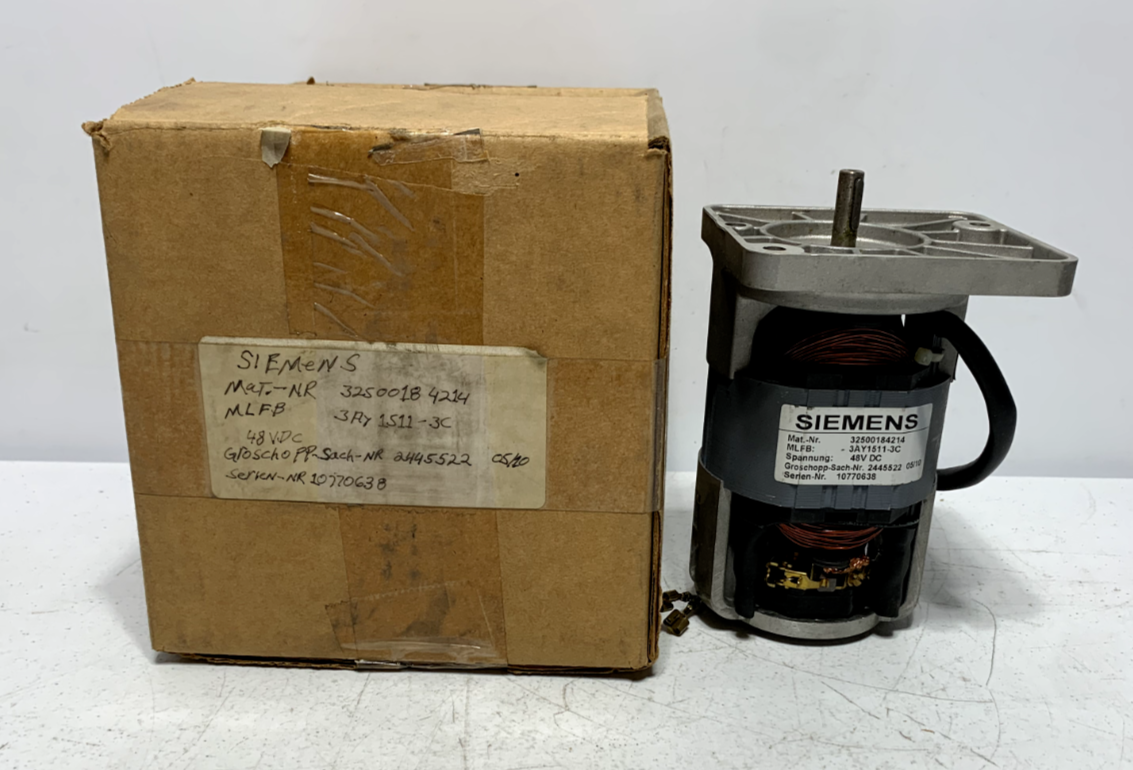 Siemens 3AY1511-3C Drive Motor for 3AH, 3AK w/ End Shield Cutout 48VDC