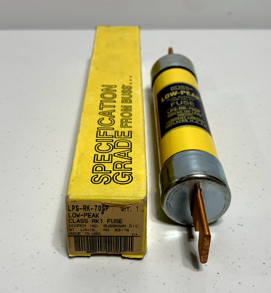 Cooper Bussmann LPS-RK-70SP Low-Peak Dual Element Time Delay Fuse 70 Amp