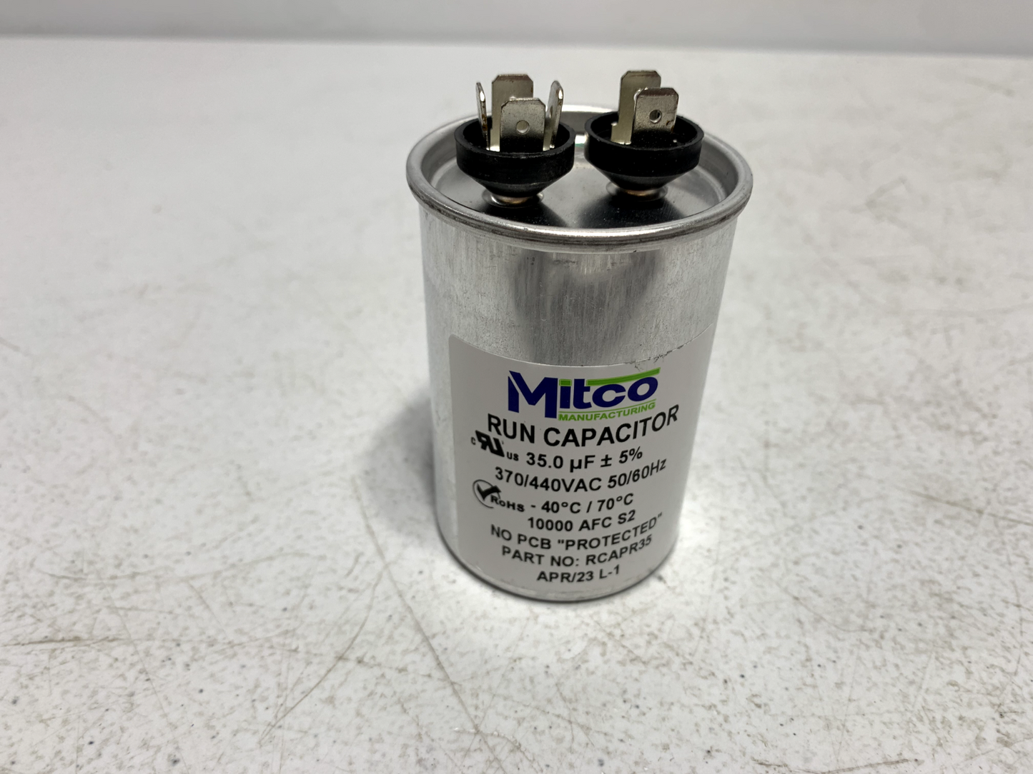 Mitco RCAPR35 Dual Run Capacitor 35+5 MFD 370/440 VAC