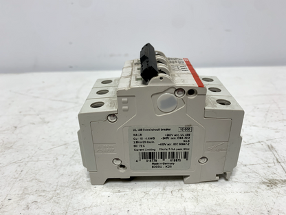 ABB S203U-K25 Circuit Breaker 3-Pole 240V 10kA IR 35mm DIN Rail Mount K25A