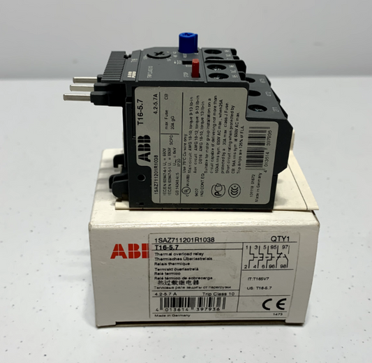 ABB T16-5.7 Thermal Overhead Relay 4.2-5 Amp